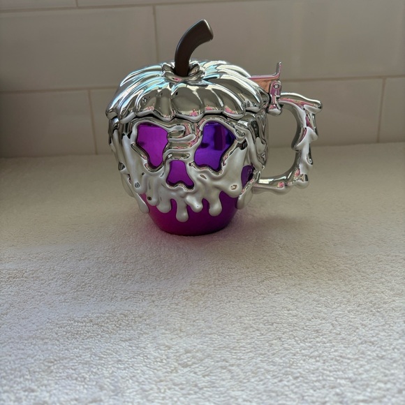Disney Other - Disney Halloween Cup Disney100 Evil Hag Poison Apple Silver Metallic Purple